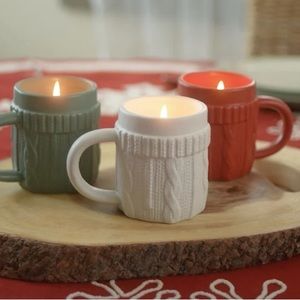 Lightscapes 9-oz Sweater Mug Scented Candles with Gift Boxes Set of 3